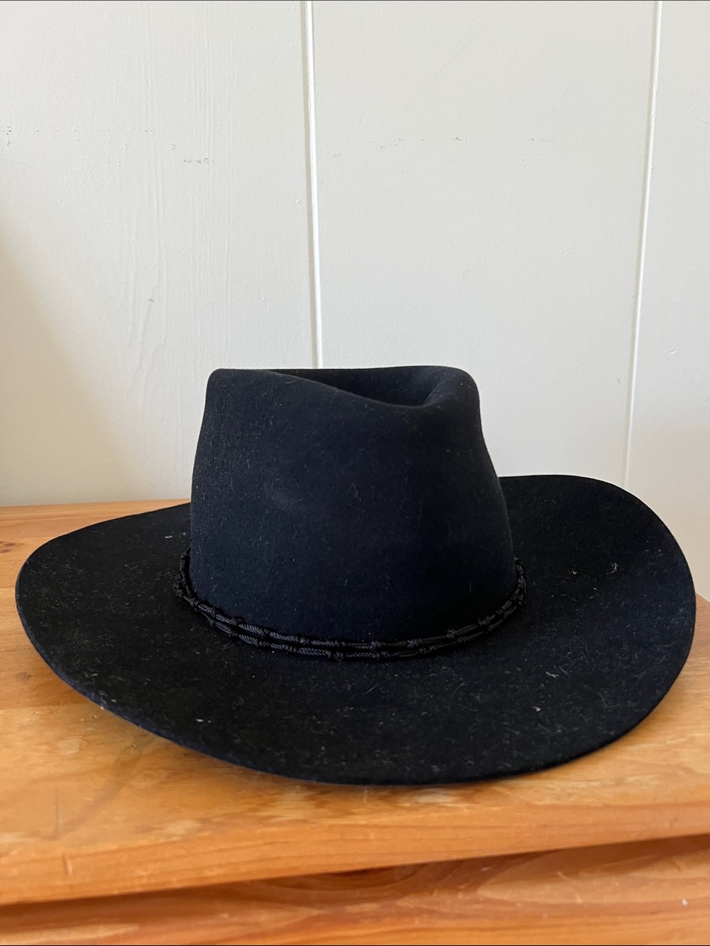 Stetson 4X Beaver Felt Black Cowboy Hat Vintage